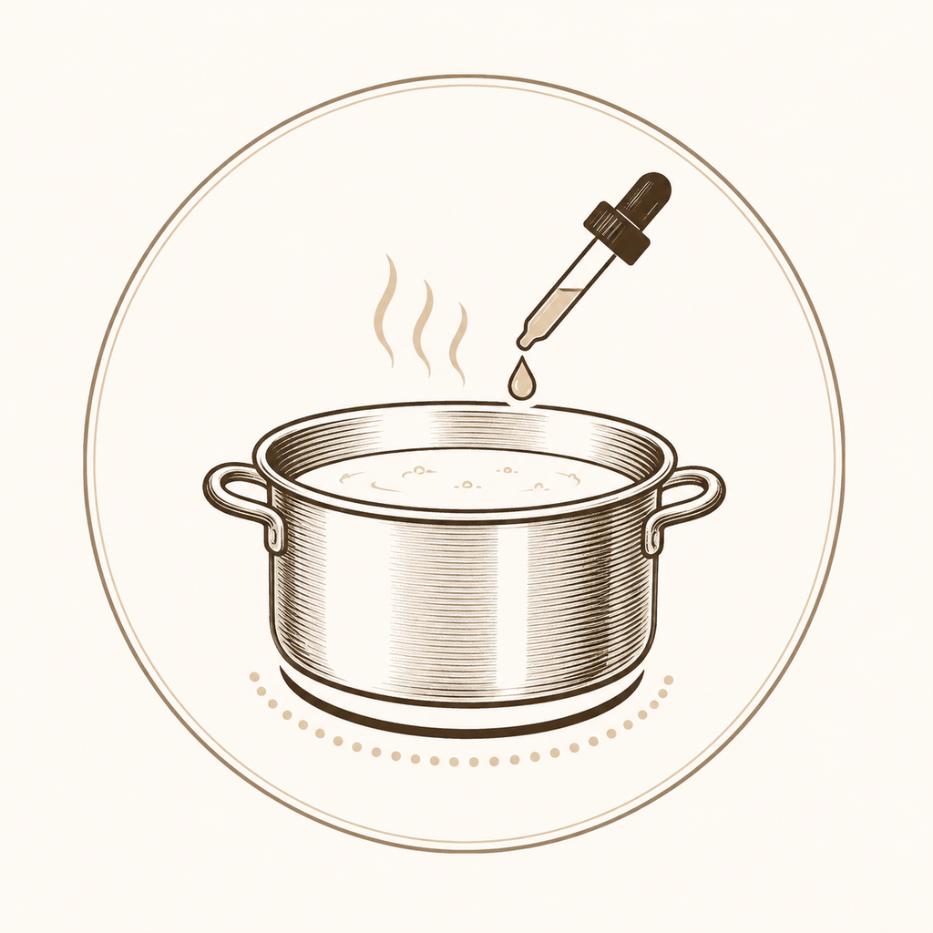 Calentamiento y acidificación de la crema durante la elaboración del mascarpone