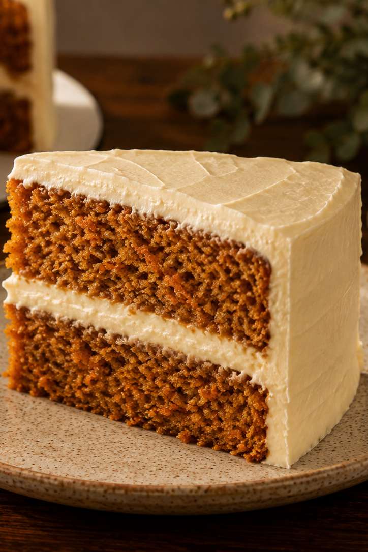 Carrot Cake con cobertura cremosa de mascarpone